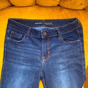 Old Navy Rockstar Mid-Rise Dark Wash Jeans